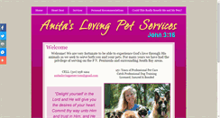 Desktop Screenshot of anitaslovingpetservices.com